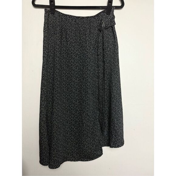 Laundry by Shelli segal dot d-ring asymmetrical midi skirt Small - Picture 1 of 5